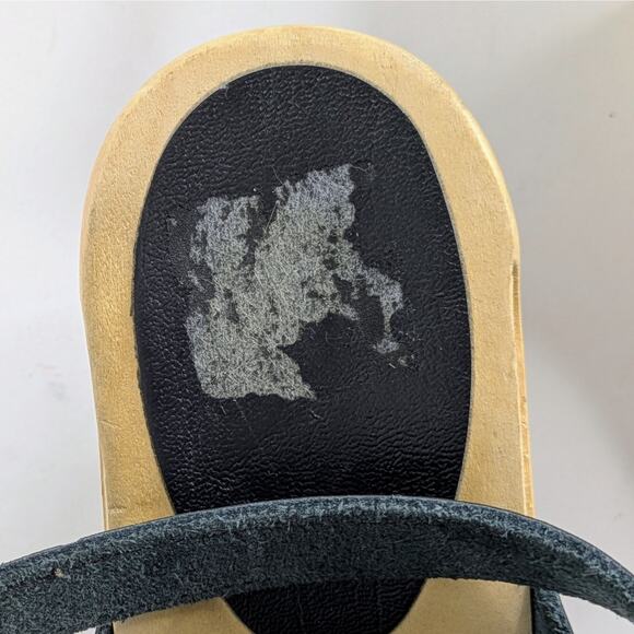 Sven Black Leather Mules with Wooden Heel - Picture 12 of 16